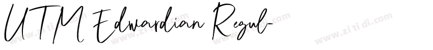 UTM Edwardian Regul字体转换